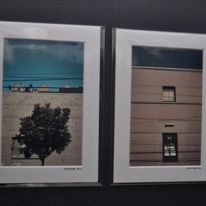 Set of 2 Matted Prints Trees San Francisco Windows